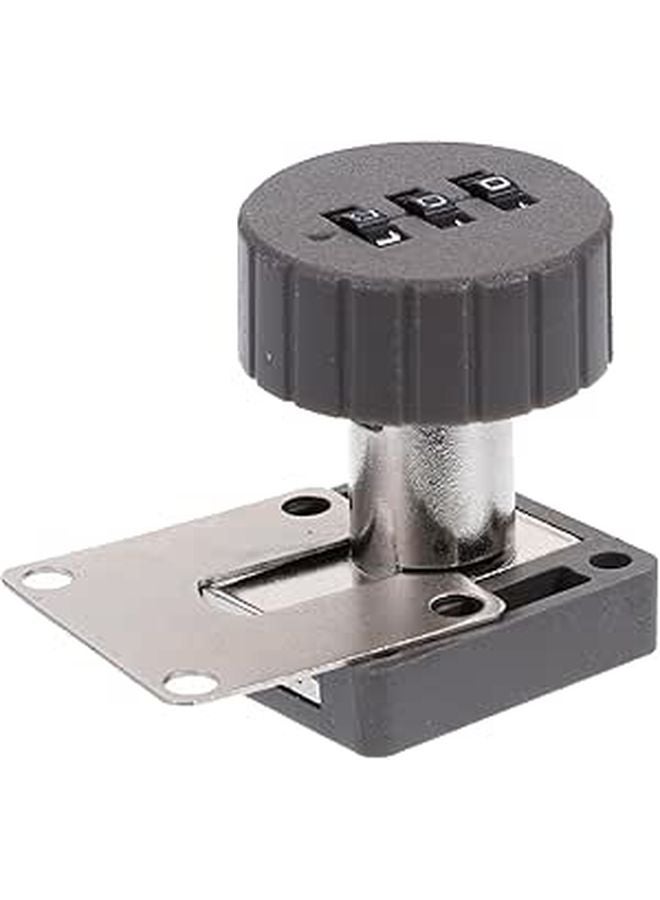 3 Digit Combination Lock for Cabinet Drawer Office Desk Furniture Grey - Image 1