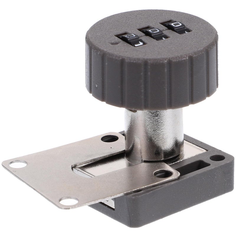 3 Digit Combination Lock for Cabinet Drawer Office Desk Furniture Grey - Image 2