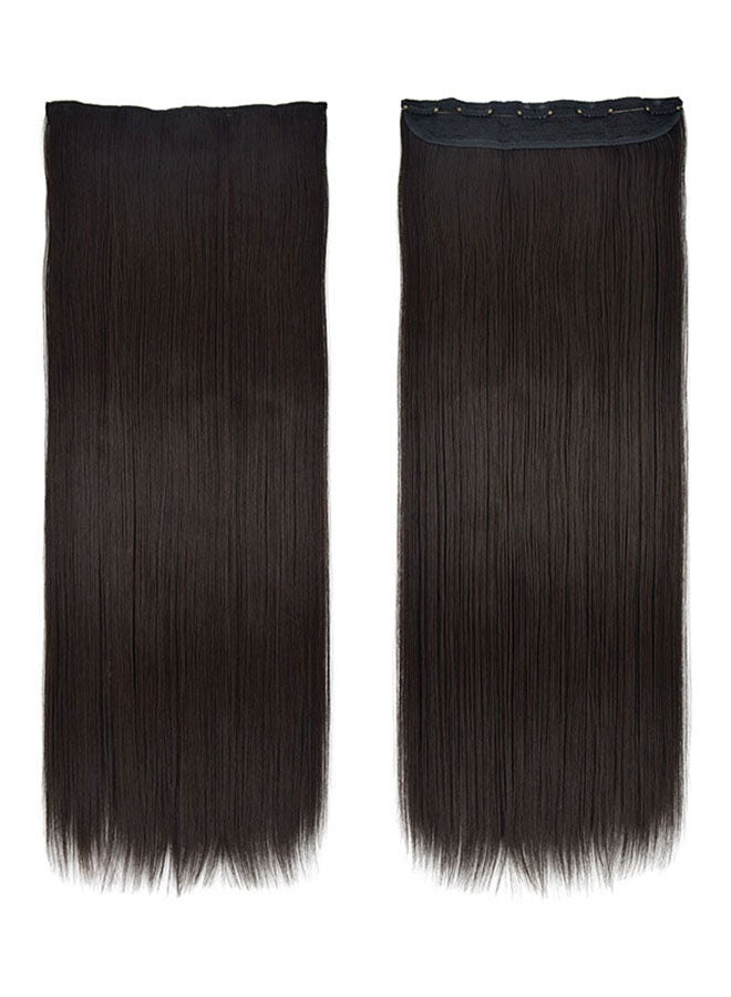 NIBEMINENT One Piece Elegant Lace Straight Hair Wig Black 70cm