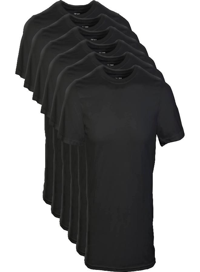 Gildan Gildan Men's Crew T-Shirts, Multipack, Style G1100, Black (6-Pack), X-Large  - Image 2
