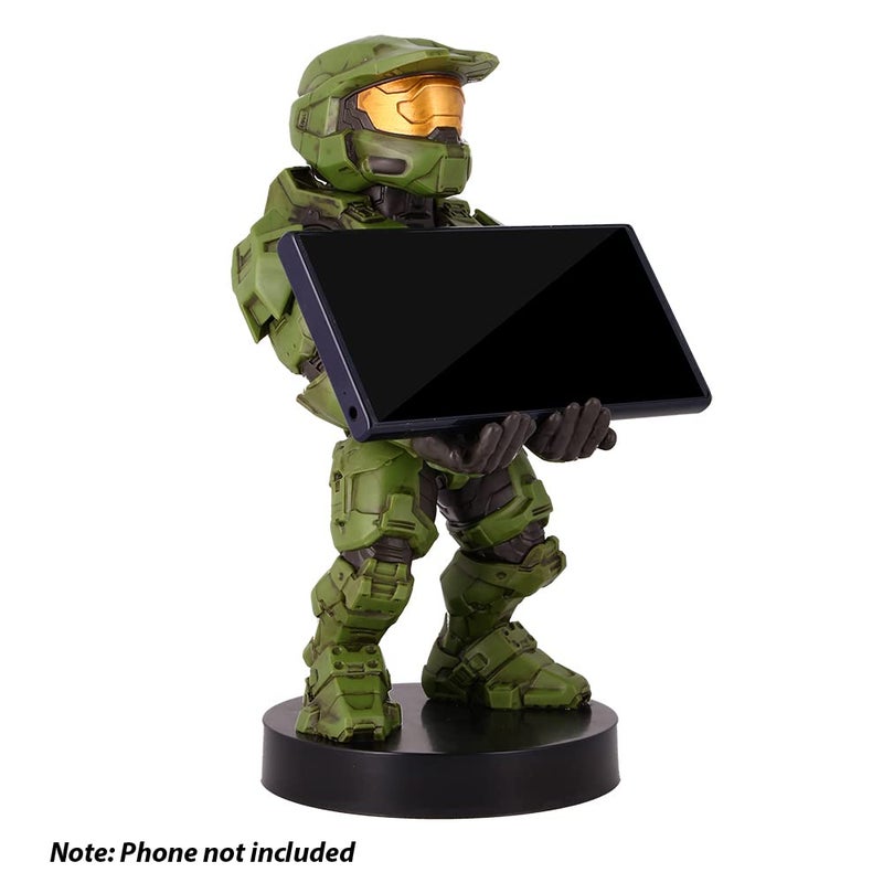 Exquisite Gaming: Halo: Master Chief - Mobile Phone & Gaming Controller Holder, Device Stand, Cable Guys, Xbox Licensed Figure, Green - Image 2