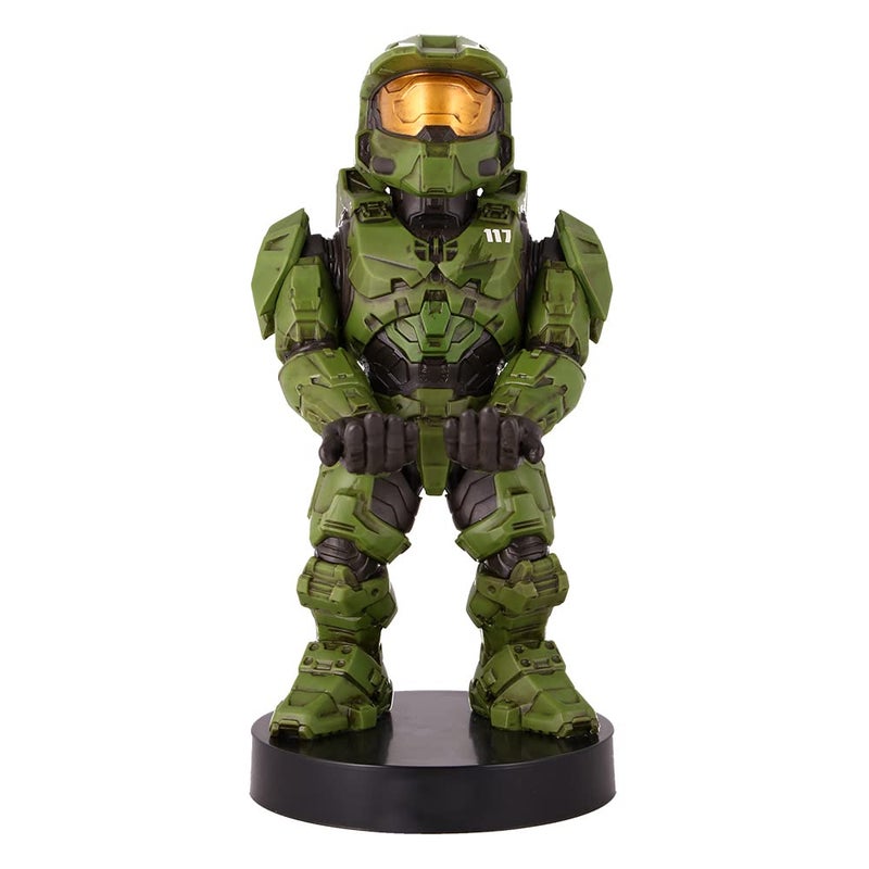 Exquisite Gaming: Halo: Master Chief - Mobile Phone & Gaming Controller Holder, Device Stand, Cable Guys, Xbox Licensed Figure, Green - Image 4