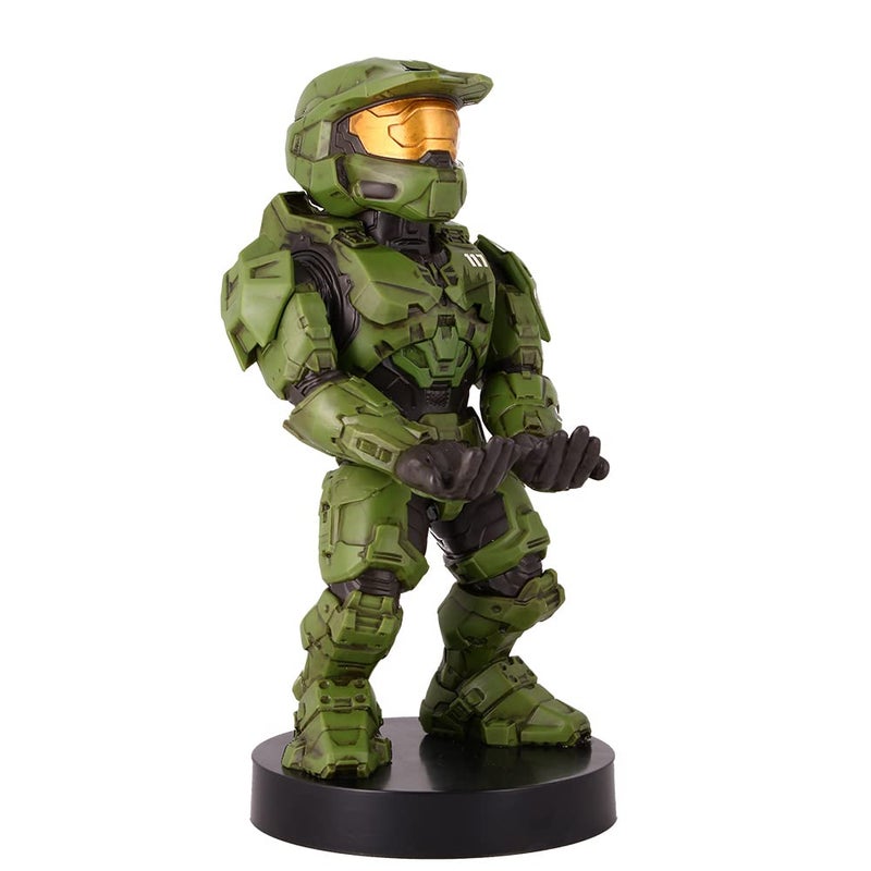 Exquisite Gaming: Halo: Master Chief - Mobile Phone & Gaming Controller Holder, Device Stand, Cable Guys, Xbox Licensed Figure, Green - Image 1