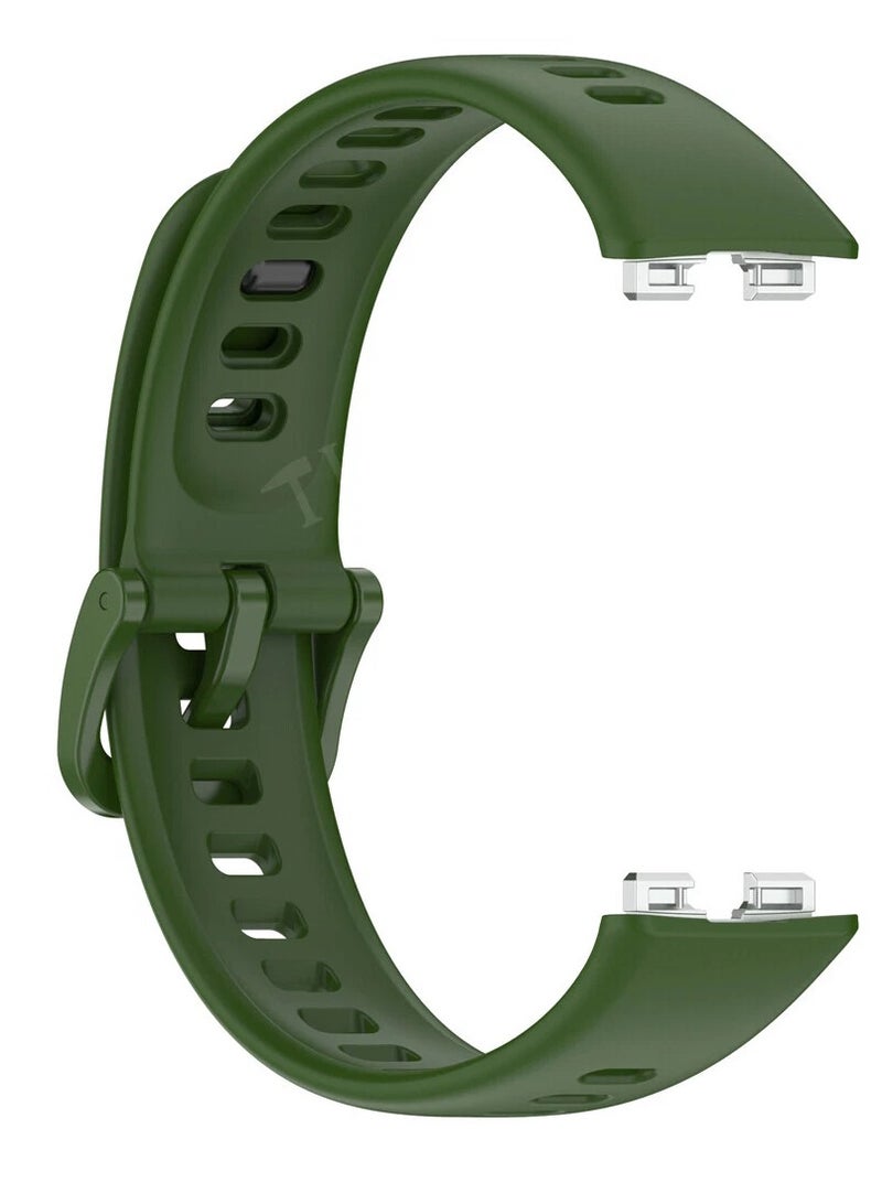 Compatible with Honor Band 10 Silicone Strap Waterproof Breathable Sport Band 10 Strap for Women Men. - Image 2