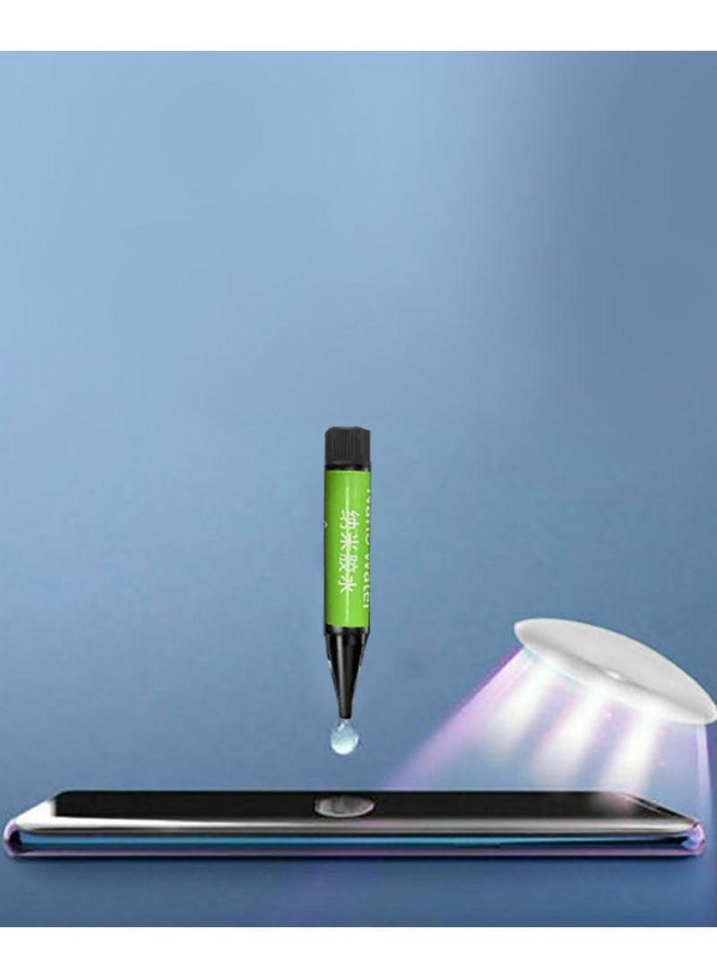 JOWAY واقي شاشة هواوي ميت 40 برو بلس UV زجاج مقسى 6D لاصق 9H سائل نانو UV غراء تغطية كاملة شفافة - Image 5