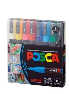 POSCA POSCA PC-3M 8COLORS 