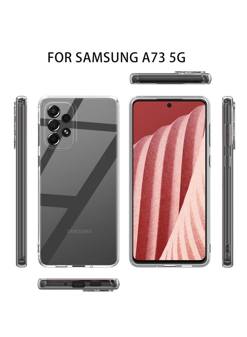 BORTONY Samsung Galaxy A73 5G Case Soft Flexible TPU Shockproof Transparent Rubber Back Cover Compatible for Samsung Galaxy A73 5G - Image 2