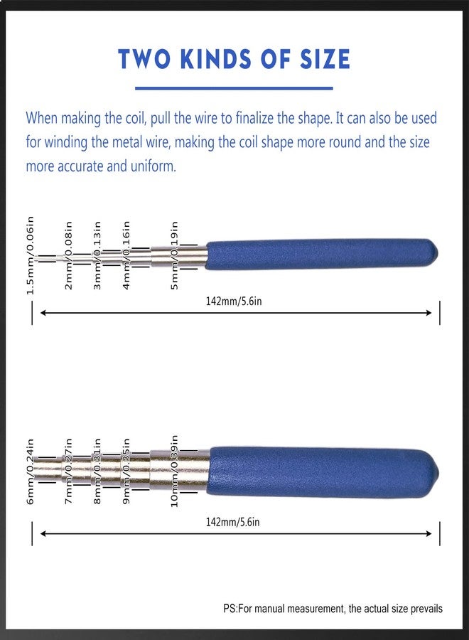 INDIVSHOW The Indivshow 2 Piece Jump Ring Mandrel Set, Ring Mandrel for Jump Ring and Other Metal Ring Jewelry Making(5.5Inch) - Image 2
