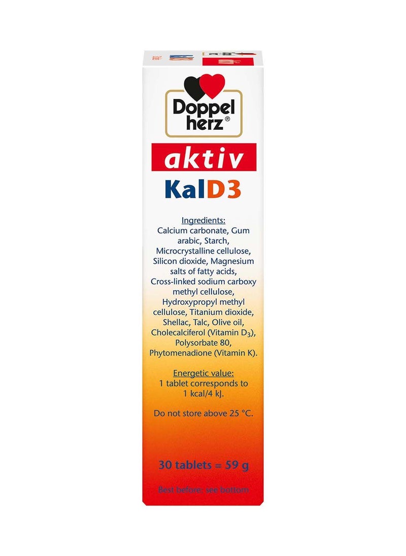 Doppelherz Doppelherz Aktiv KalD3, 30 Tablets  - Image 3