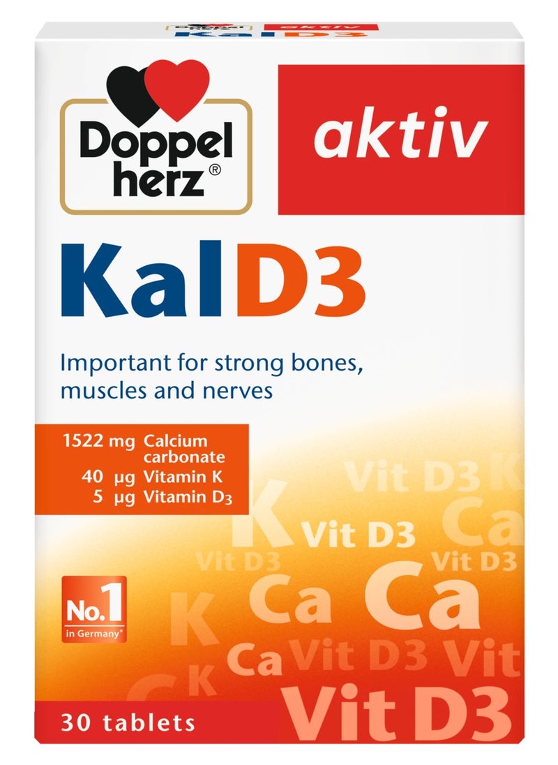 Doppelherz Doppelherz Aktiv KalD3, 30 Tablets  - Image 1