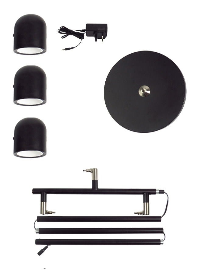 Floor Lamp LED Standing Reading Light with Remote Control, Adjustable Simple Design with Black Lampshade, 3 Color & Stepless Brightness Dimmer for Study, Bedroom, Living Room - Image 3