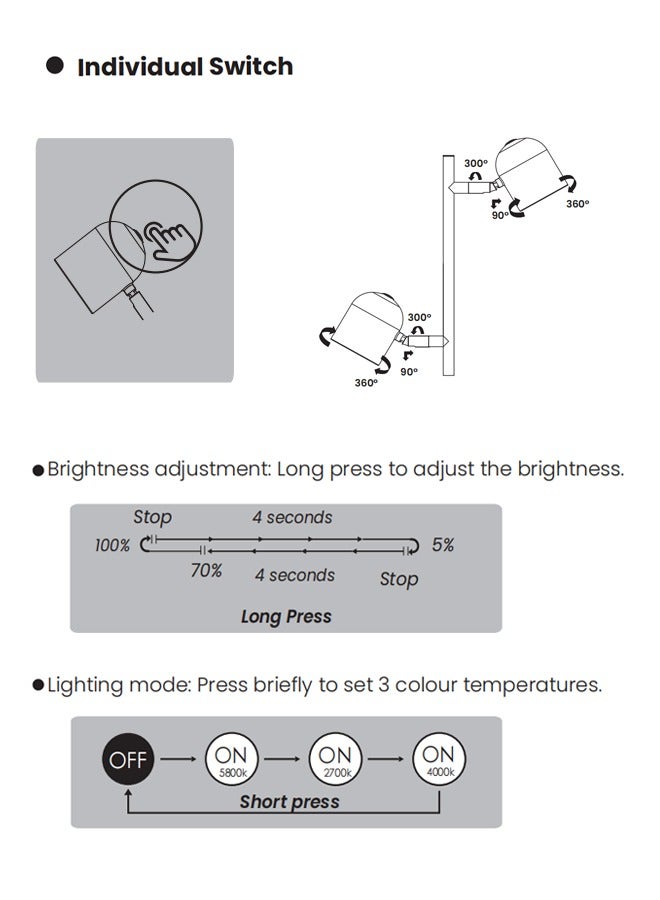Floor Lamp LED Standing Reading Light with Remote Control, Adjustable Simple Design with Black Lampshade, 3 Color & Stepless Brightness Dimmer for Study, Bedroom, Living Room - Image 5