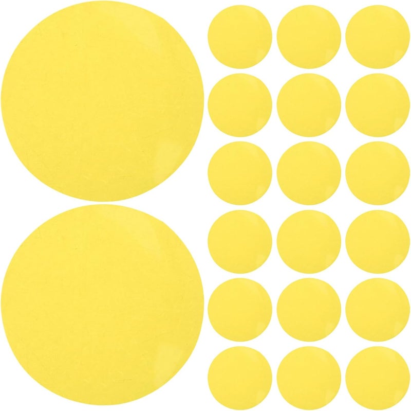 30pcs Ambient Lighting Gel Filters - 60mm Color Correction Gel Sheets - Warm Light Filter Stickers - DIY Colored Film for Spotlights Mood Lighting Yellow - Image 1