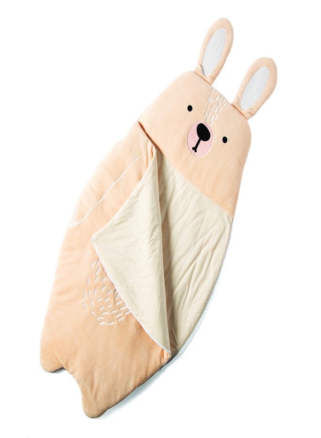 MindWare Oh So Fun! Bunny Sleeping Bag - Child Sleeping Bag for Kids Ages 3 & Up - Image 1