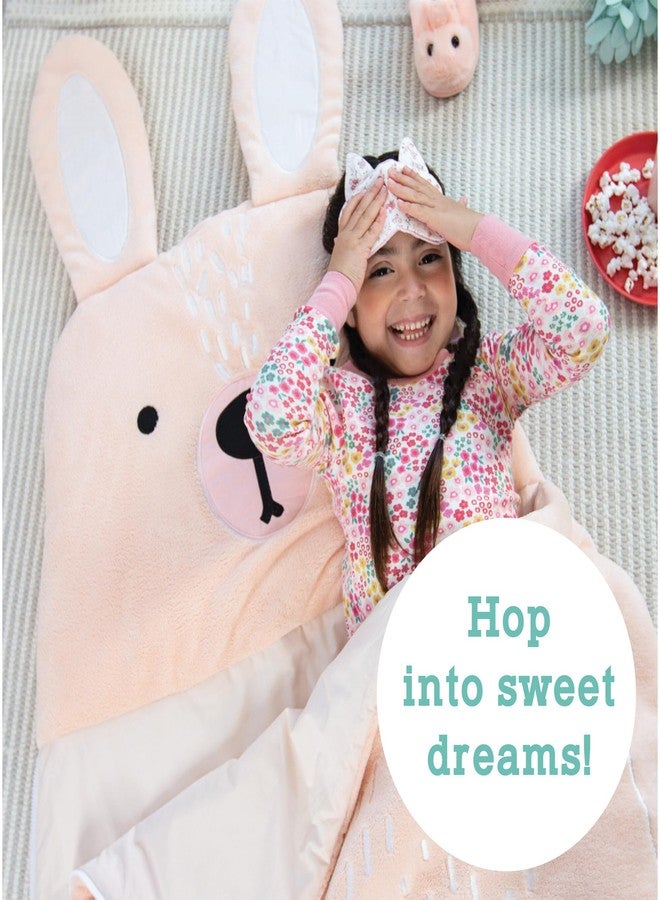MindWare Oh So Fun! Bunny Sleeping Bag - Child Sleeping Bag for Kids Ages 3 & Up - Image 4
