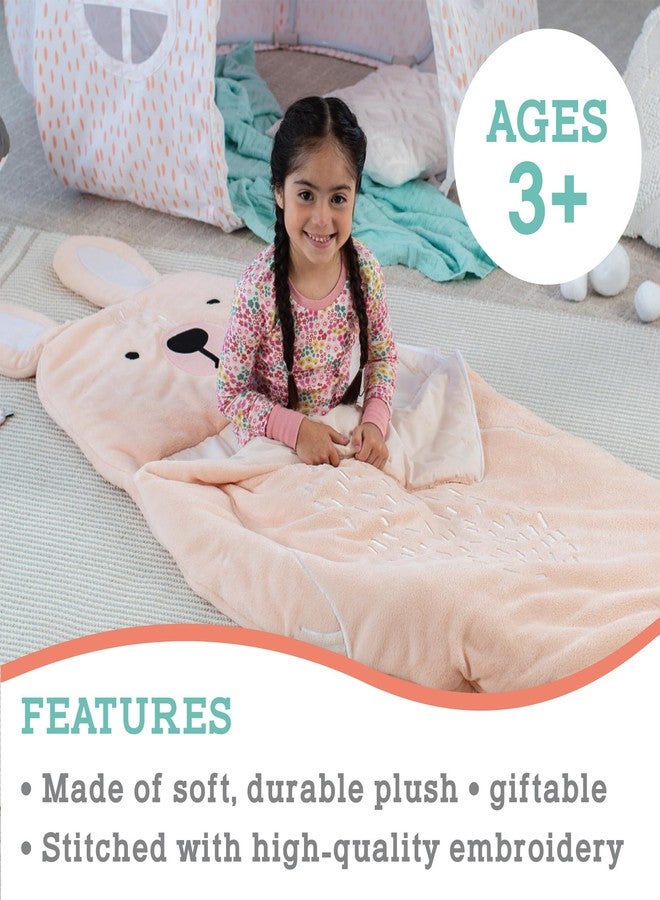 MindWare Oh So Fun! Bunny Sleeping Bag - Child Sleeping Bag for Kids Ages 3 & Up - Image 5