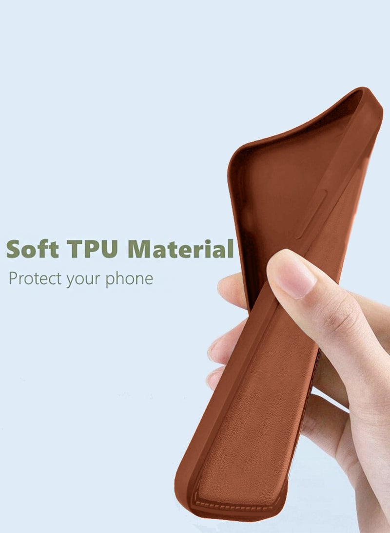 Wtech Apple iPhone Air 5G 2025 Luxury Premium Quality Liquid Silicone Case Cover (MCRPSN) - Brown - Image 5