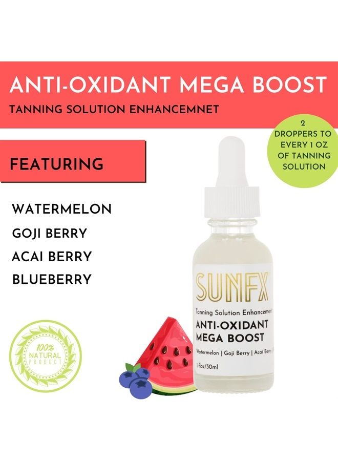 sunfx Sunless Tanning Additive | Anti-Oxidant Mega Boost | Watermelon, Goji Berry, Acai Berry - 1 fl oz/30ml - Image 2