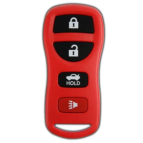 KeylessOption Key Fob Replacement for 2002 2003 2004 2005 2006 2007 2008 2009 2010 2011 2012 2013 2014 2015 2016 2017 Nissan Altima Maxima Infiniti Remote, 4-Button KBRASTU15, Self Programming - Image 1