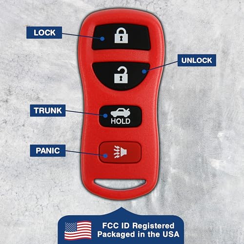 KeylessOption Key Fob Replacement for 2002 2003 2004 2005 2006 2007 2008 2009 2010 2011 2012 2013 2014 2015 2016 2017 Nissan Altima Maxima Infiniti Remote, 4-Button KBRASTU15, Self Programming - Image 5