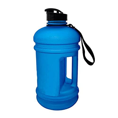 IRIS Half Gallon Matte Gym Bottle 2.2 Litter Sports Water Jug - BPA Free, Quick Flow Cap, Ideal for Training, Hiking & Outdoor use - for Men & Women (Blue) - Image 1