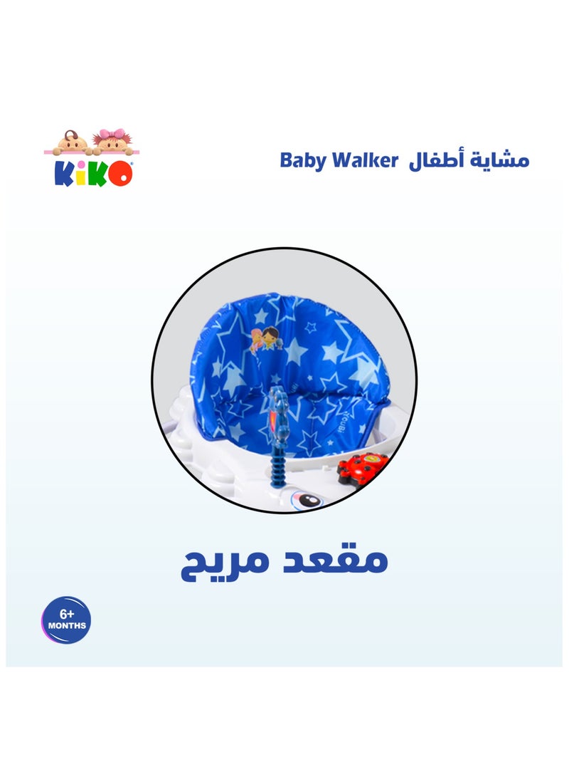 Kiko Baby Walker With Toys - Blue - Image 3