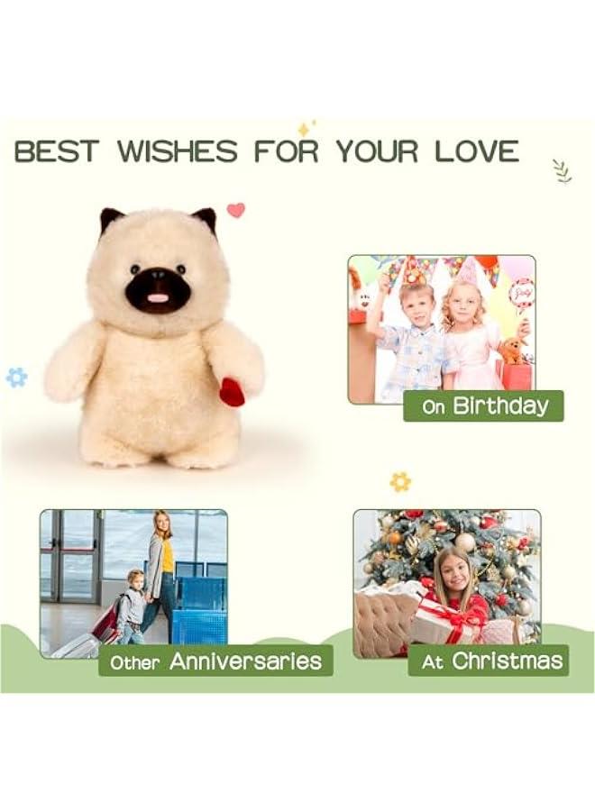 Dog Stuffed Animals Cute Dog Plush Soft Dog Plushie 11.8 inches Stuffed Dog Stuffed Animal with Heart Gift for Kids Girlfriend Birthday  - Image 4