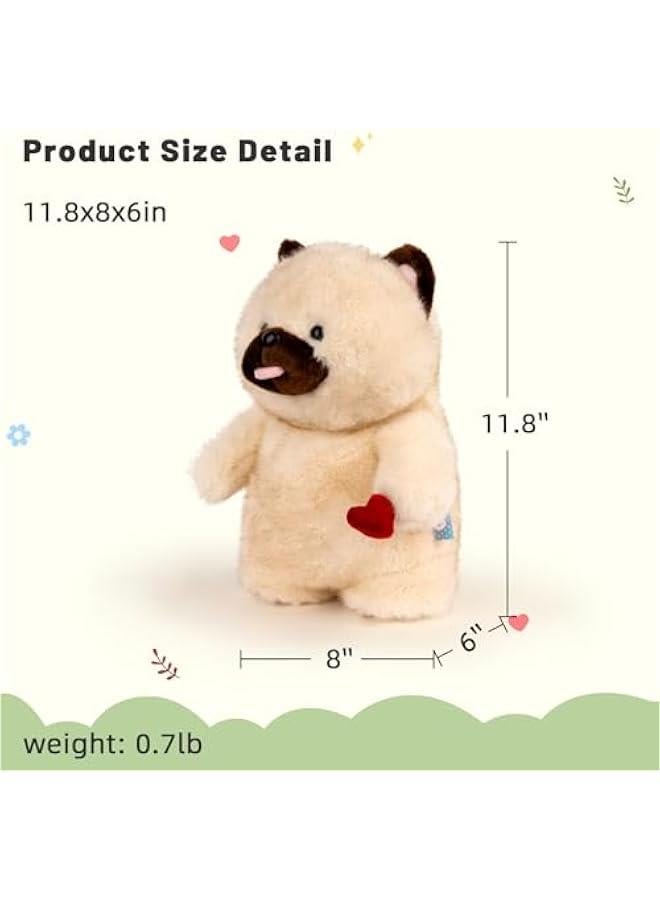 Dog Stuffed Animals Cute Dog Plush Soft Dog Plushie 11.8 inches Stuffed Dog Stuffed Animal with Heart Gift for Kids Girlfriend Birthday  - Image 5