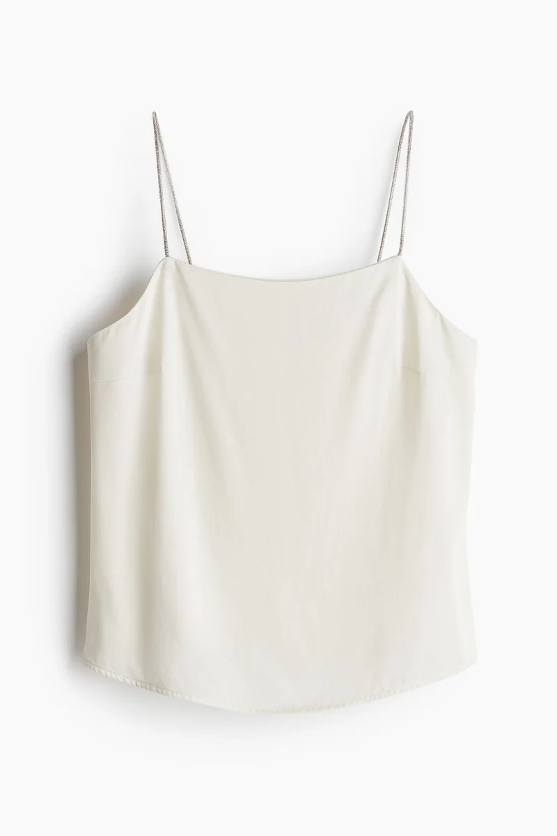 H&M Rhinestone-strap top