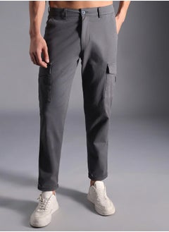 HIGH STAR Relaxed Fit Pure Cotton Cropped Cargos Trouser for Men  - Image 2