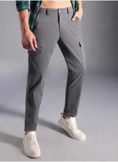 HIGH STAR Relaxed Fit Pure Cotton Cropped Cargos Trouser for Men  - Image 5