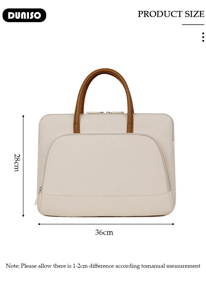 DUNISO Laptop Bag for Men or Women 15-16.1 Inch Computer Bag Briefcase Laptop Case Shoulder Bag with Strap Computer Cases Messenger Bag handbag for Travel/Business  - Image 2