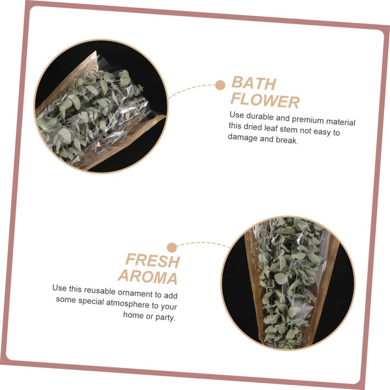 Dried Lavender and Eucalyptus Bundle for Shower Natural Fresh Dried Eucalyptus Stems and Lavender Flowers Aromatherapy Bathroom Decor 12 Leaves with 40g - Image 3