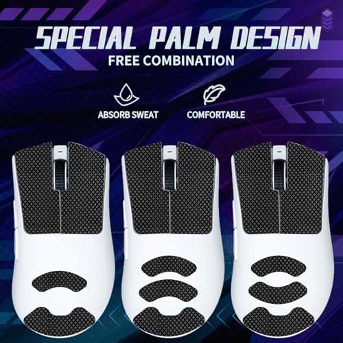 TALONGAMES Mouse Anti Slip Grip Tape Compatible with Razer Deathadder V4 Pro Gaming Mouse, Palm Sweat Absorption, Thin 0.5mm, Cut to Fit, Easy to Apply, Mouse Skin - Image 3