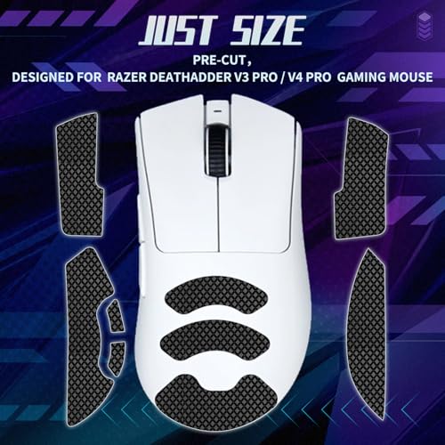 TALONGAMES Mouse Anti Slip Grip Tape Compatible with Razer Deathadder V4 Pro Gaming Mouse, Palm Sweat Absorption, Thin 0.5mm, Cut to Fit, Easy to Apply, Mouse Skin - Image 4