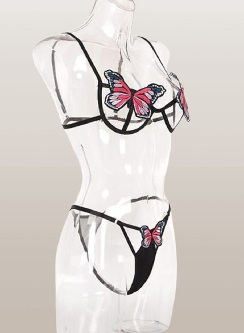 MANIKAN MANIKAN Women's clothing Two Piece Butterfly Pattern - Image 2