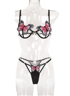 Women's bikini set, (2 pieces), with butterfly pattern - pzsku/ZF0CD1D392CC6D2525E3AZ/45/_/1731600180/d1aa73e5-2d42-4b89-b756-d7397182d8e9