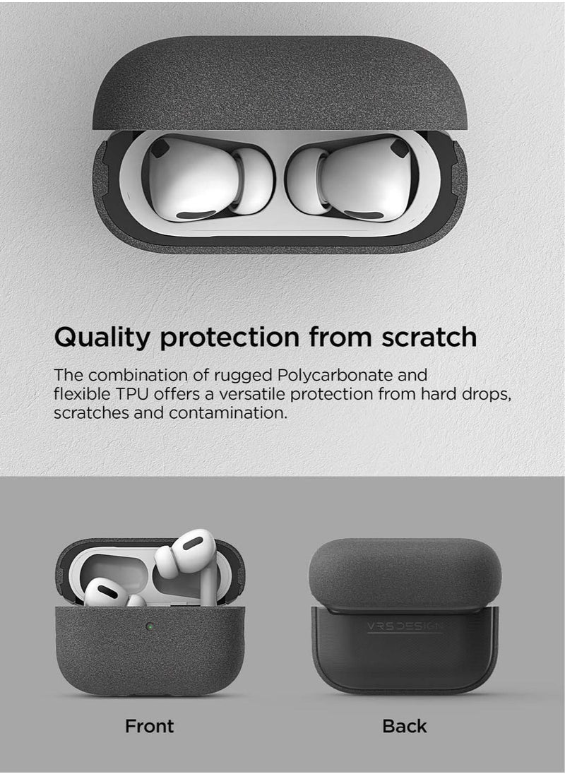 VRS Design - Modern for Airpods Pro 2nd Generation Case (2022) Airpods Pro 2 Case Cover with Leather Strap - Sandstone - Image 1