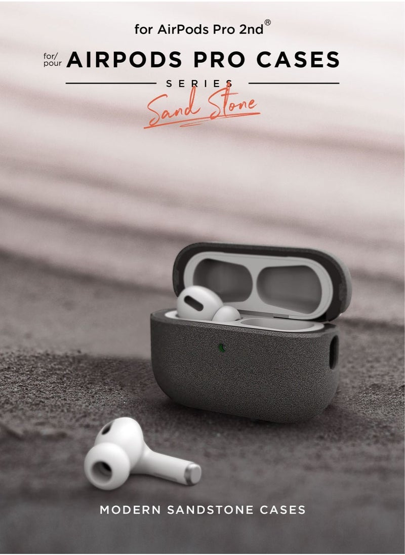 VRS Design - Modern for Airpods Pro 2nd Generation Case (2022) Airpods Pro 2 Case Cover with Leather Strap - Sandstone - Image 1