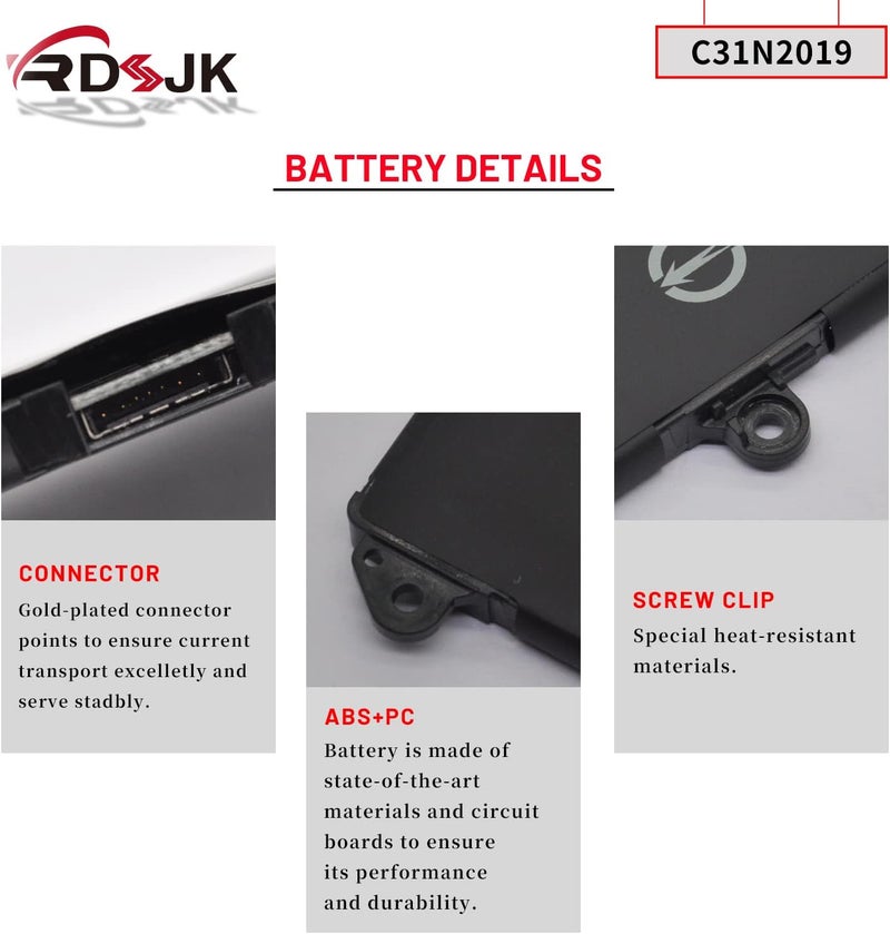 C31N2019 C31N2019-1 Laptop Battery for Asus VivoBook Pro 14X OLED M7400 15 OLED M3500QC M3500QC-L1062T M3500QC-L1079T M3500QC-L1081T M3500QC-L1142T L1221T M3500QC-L1249W M3500QC-L1347W 11.61V 63Wh - Image 5