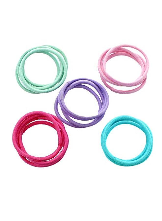 My Lello Hair Elastics Hair Ties Professional Grade Ponytail Holders 100 Pack White - Image 5