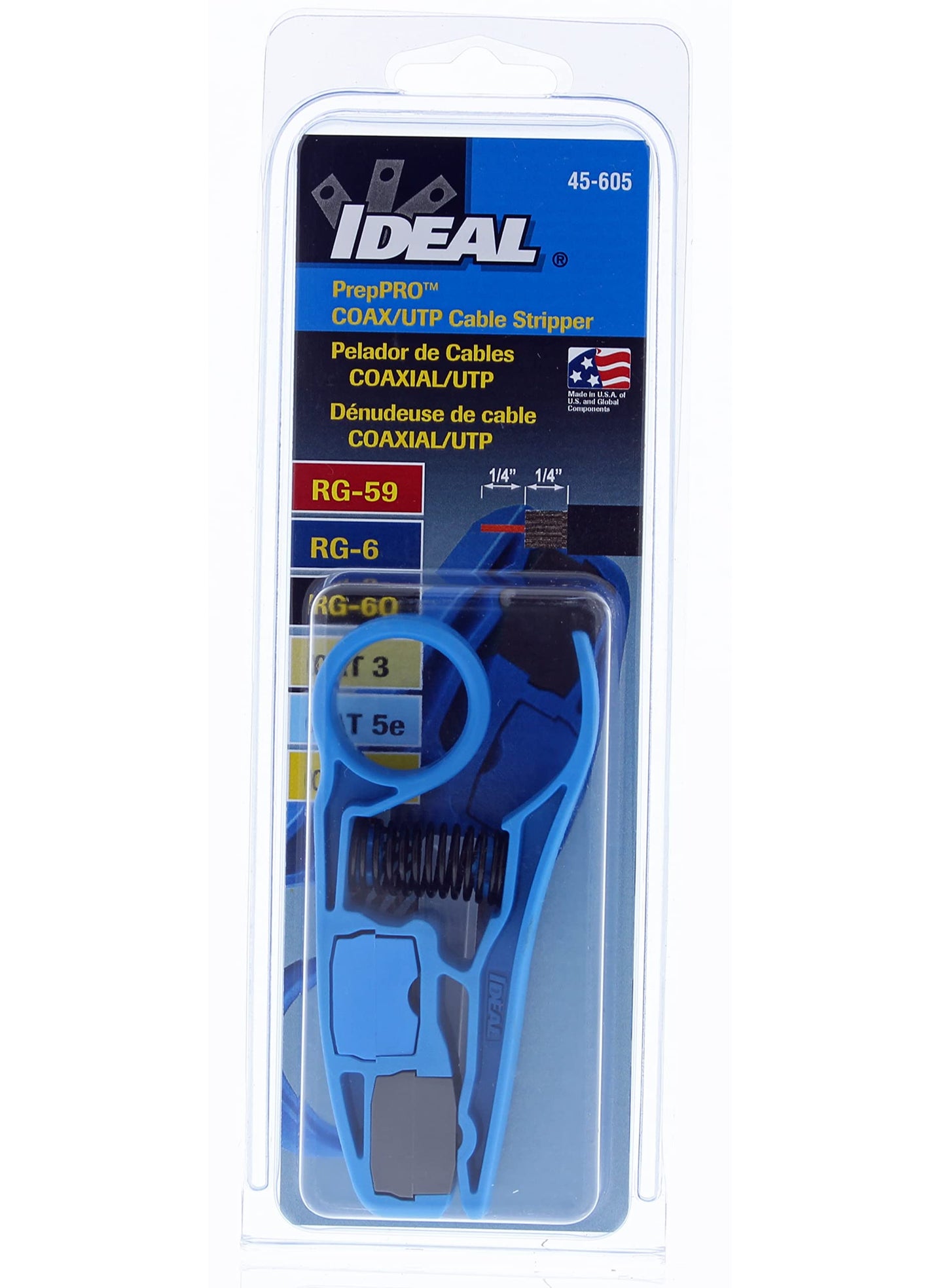 Ideal Industries IDEAL Electrical 45-605 PrepPRO Coax/UTP Cable Stripper  - Image 5