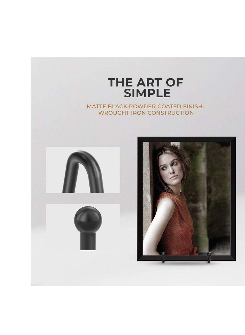 Captaintech 2 Pack Plate Stands for Display 6 Inch Plate Holder Display Stand Metal Frame Holder Stand - Image 4