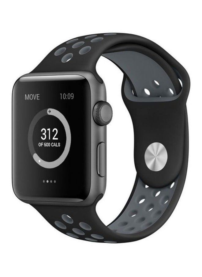Generic - Replacement Band For Apple Watch Series 4 44mm Black/Grey - Image 1