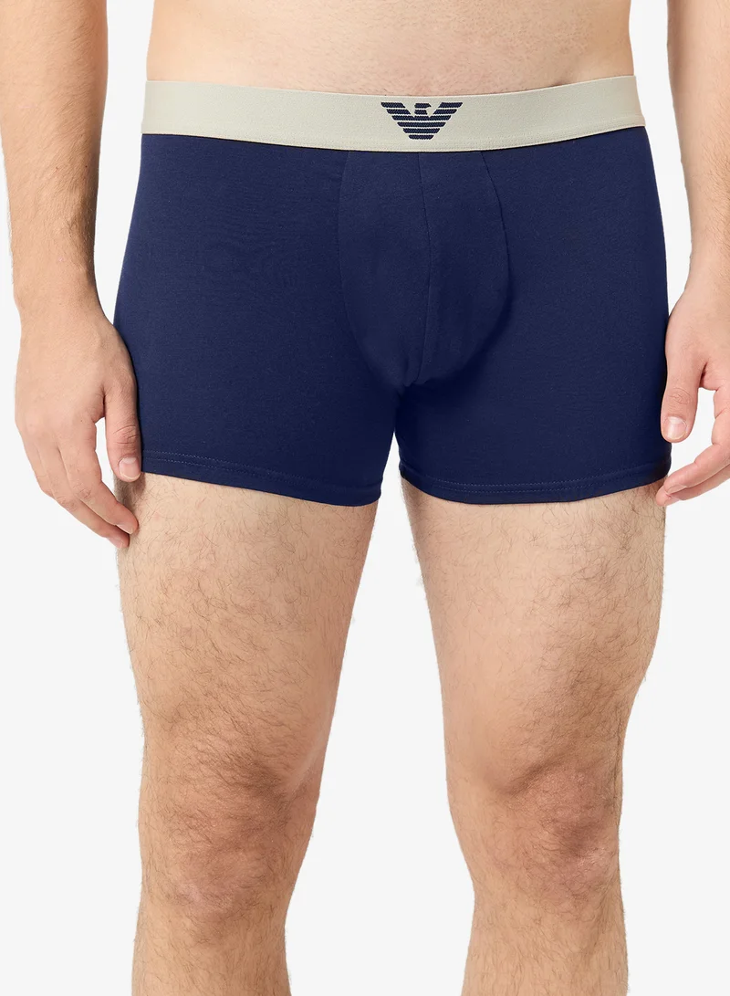 امبوريو ارماني مجموعة سروال داخلي بشعار الماركة - مكونة من قطعتين