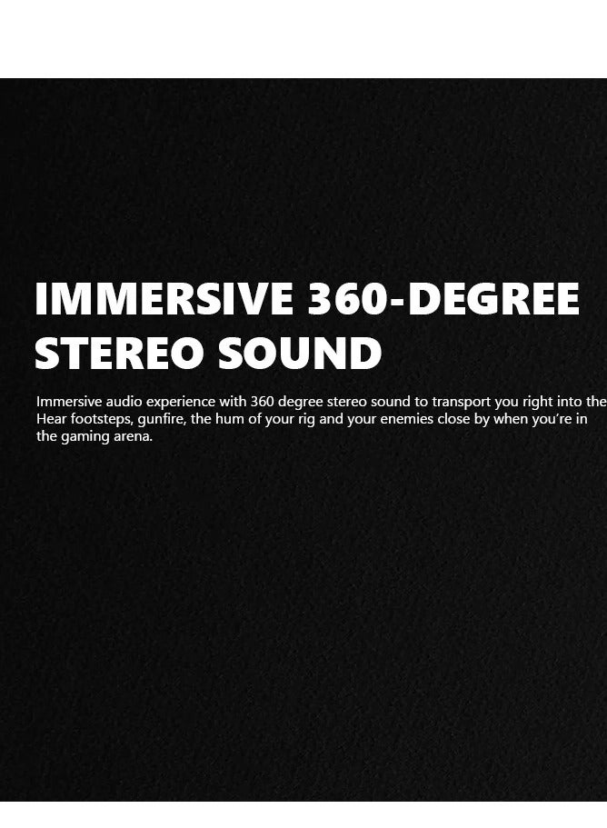 سماعة جيمينج  - موديل – HG8958 – RGB - مزودة ميكروفون متعدد الاتجاهات للاتصال الواضح تمامًا- صوت قوى  -  صوت محيطي استريو مع التحكم في مستوى الصوت في أغطية الأذن -  مبطنة  - اسود - Image 5