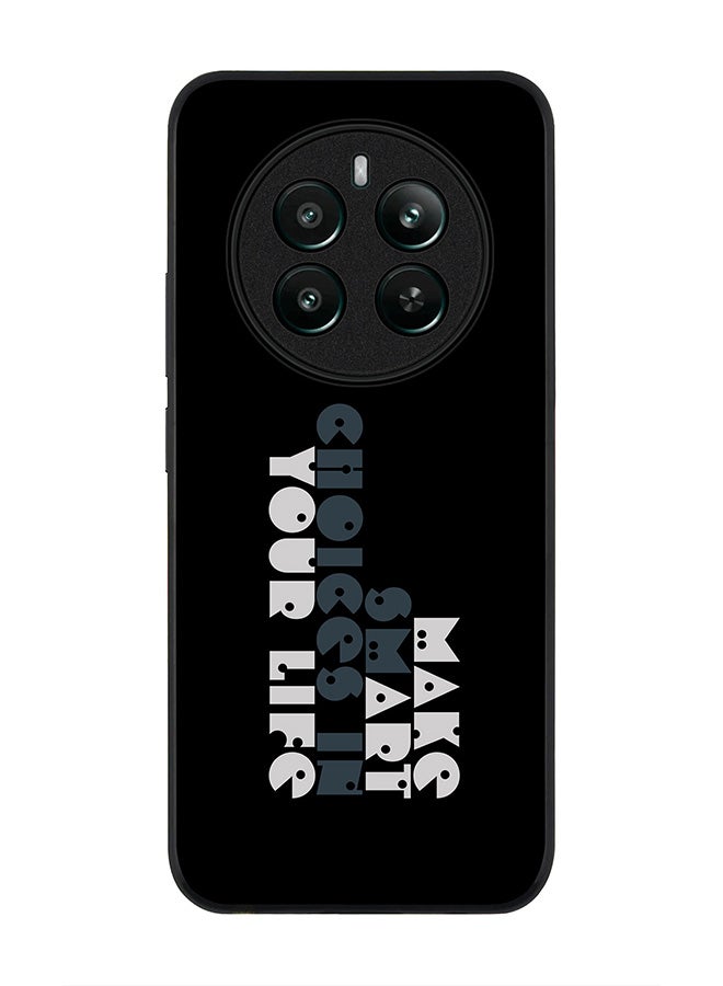 Stylizedd Rugged Black edge case for Realme 12 Plus 5G / Realme 12 4G, Slim fit Soft Case Flexible Anti Drop TPU Gel Thin Cover -  Make Art Your Life - Image 1