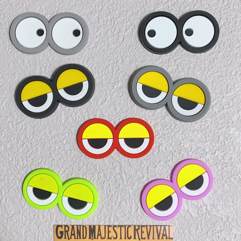 Cartoon Pvc Big Eyes Diy Epoxy Accessories Mobile Phone Shell Hole Shoes Shoe Flower Refrigerator Water Cup Patch Material Accessories - Image 4