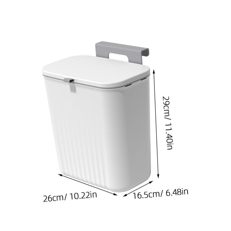 Multi-use well optimized build Wall Mounted Kitchen Trash Can with Sliding Lid, Ivory White Plastic Cabinet Door Garbage Bin, Small Covered Compost Container for Bathroom and Home Storage Trendy versatile build Transit & use compatible Stable local goods source Wide range expanded design Transit damage minimized design Solid anti-deform Individual group scene compatible Local available supply Multi-purpose Upgraded general material Assorted natural tone picks Wear resistant upgraded material Varied dimensions Most item matching trendy design Safe approved storage space Carefully engineered build Air & land transit compatible Budget friendly trendy design Upgraded simple practical design All choice modern design All storage space compatible Regular scheduled transit Simple multi-feature universal build Hot & cold climate compatible - Image 2
