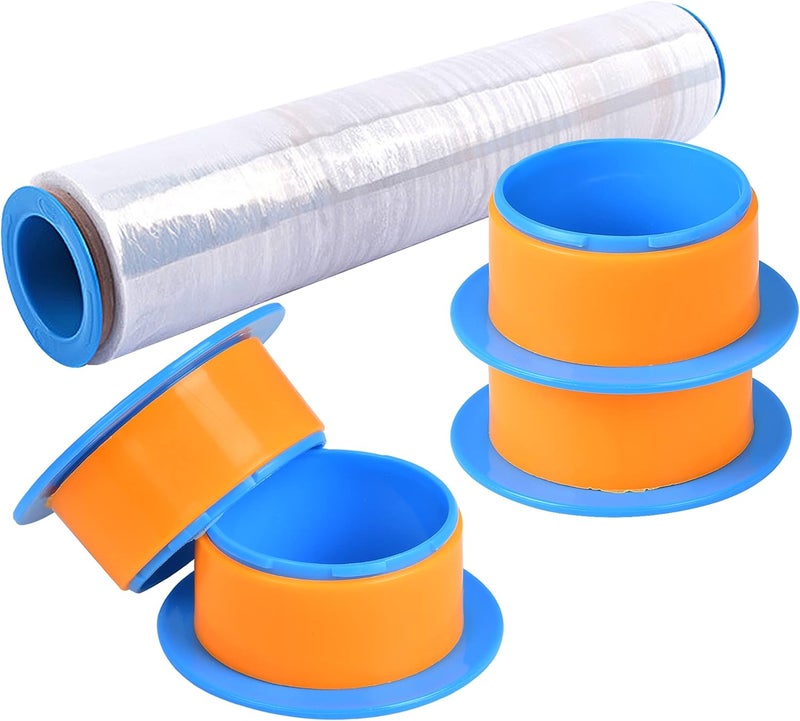 Worldity Shrink Wrap Handle, 2 Pairs Manual Stretch Wrap Dispenser for Shipping, Pallet, Packing and Moving Supplies, Fit for 2"- 2.75” Core Shrink Wrap Holder, Blue - Image 5